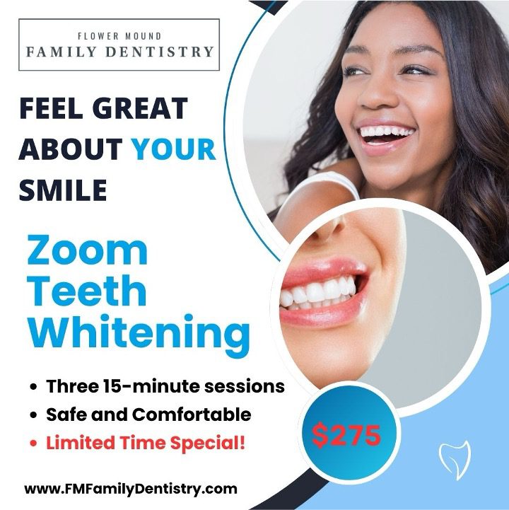 zoom teeth whitening in flower mound texas for $275